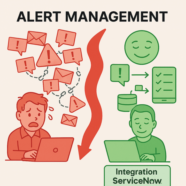 It can be very chaotic and stressful worrying about alerts from various emails and notifications vs using Service now integration