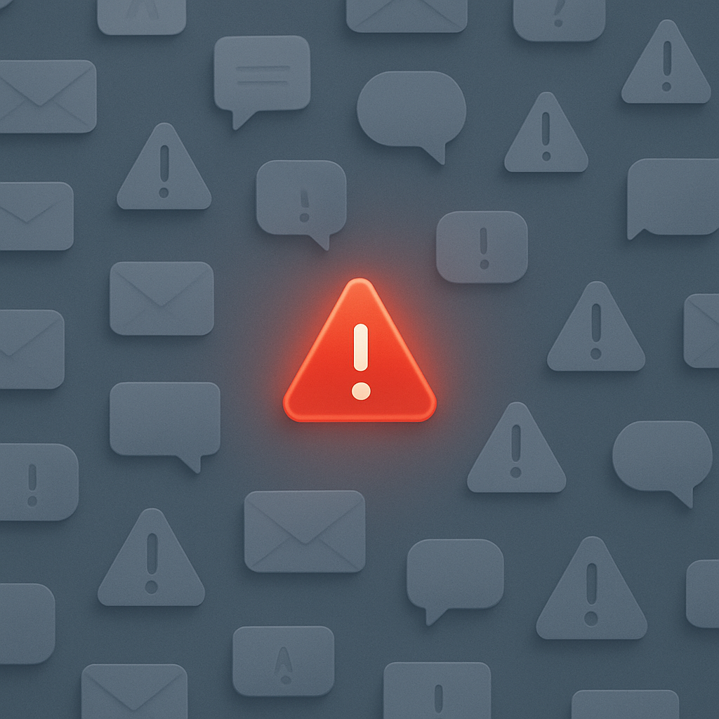 P1 alert being highlighted among sea of notifications and alerts